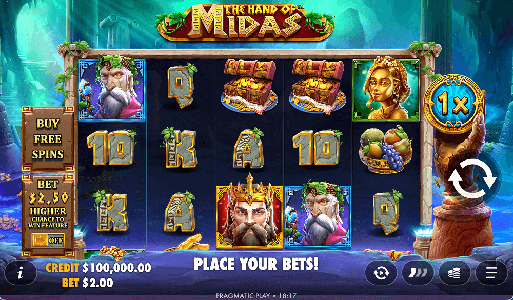 Правила видео слота The Hand of Midas Правила видео слота The Hand of Midas
