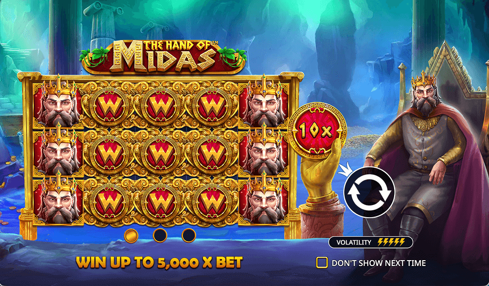 Основная информация о слоте The Hand of Midas Основная информация о слоте The Hand of Midas